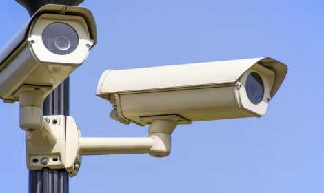 Caméra Surveillance Poste de Contrôle Sécurité